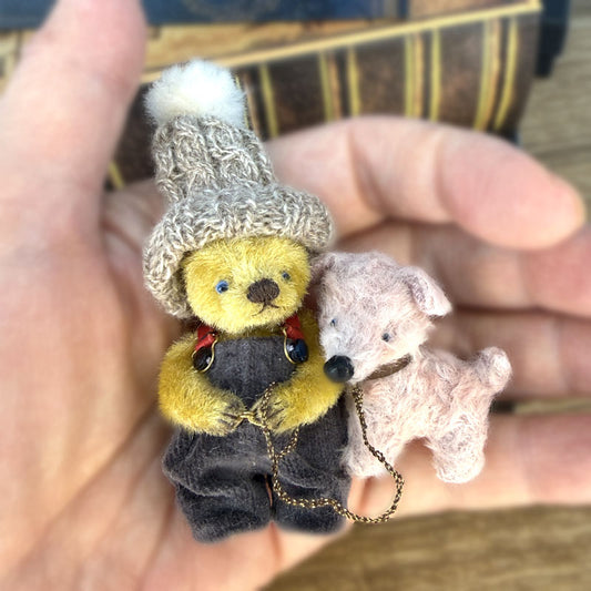 S3985 ドレスベア男の子&4つ足ワンコ