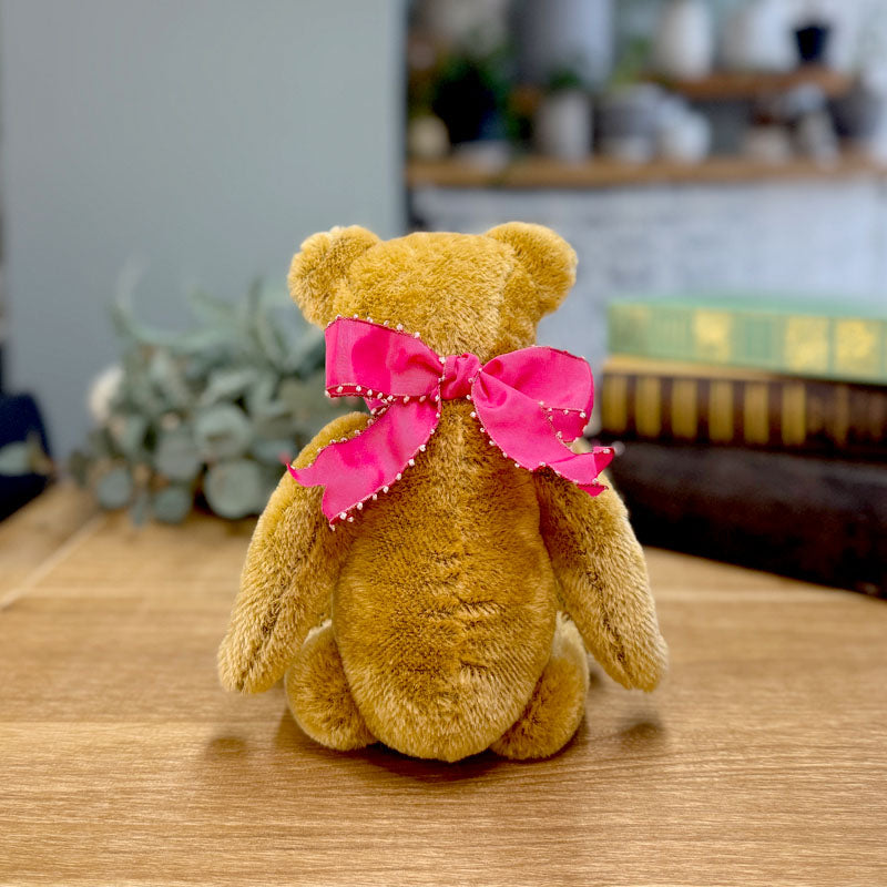 ピンクオパール♡リボンくまちゃん♡No.2289 くま ぬいぐるみ｜リボン｜くすみカラーが可愛い韓国系くまの