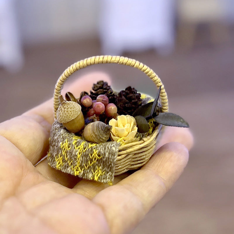 4.木の実のバスケット（ブランケットイエロー） – Bear Fruit Café